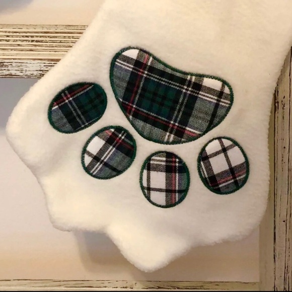 NWOT Paw Print Christmas Stockings - Picture 5 of 8